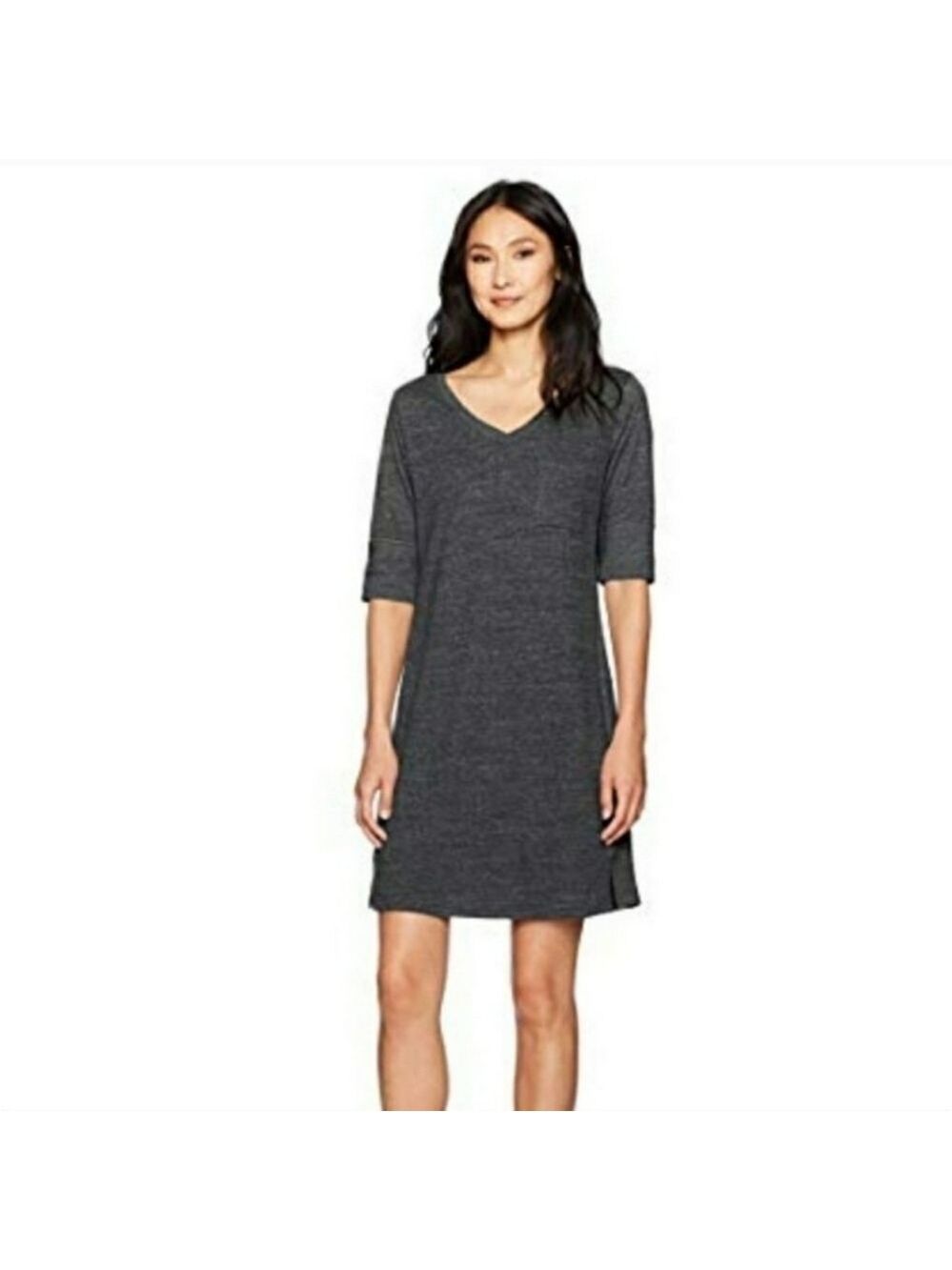 Prana Matilda Dress In Heathered Black